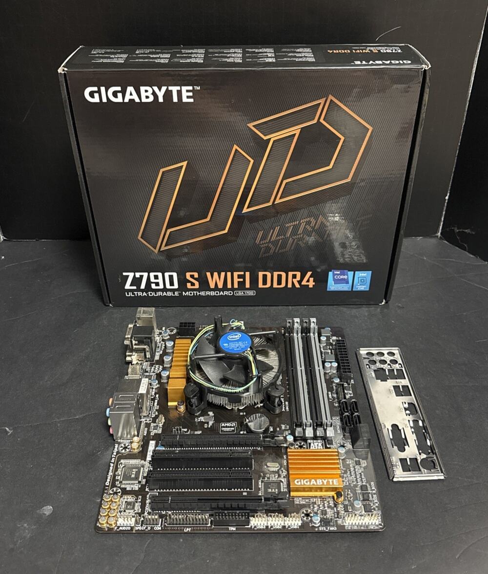 Gigabyte B360M D3H GSM micro ATX Motherboard Intel I3-9100@3.6GHz Heatsink